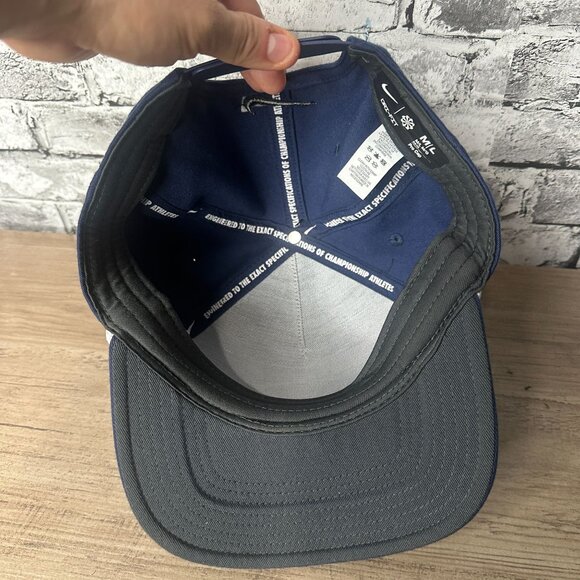 NWT Nike Men's Retro Pro Performance Snapback Hat Size M/L (Navy) HF7482-410 - Picture 10 of 15